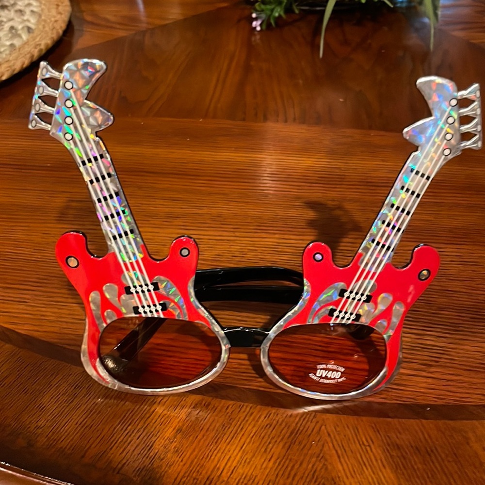 Costume guitar rock glasses